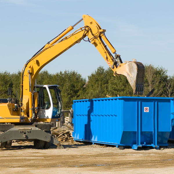 what size residential dumpster rentals are available in Hoback